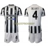 Original Trikotsatz Juventus Matthijs de Ligt 4 Heimtrikot 2021-22 Für Kinder